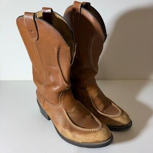 Vintage Double H Boots Mens 10 Horshoe Cowboy Western Outdoors